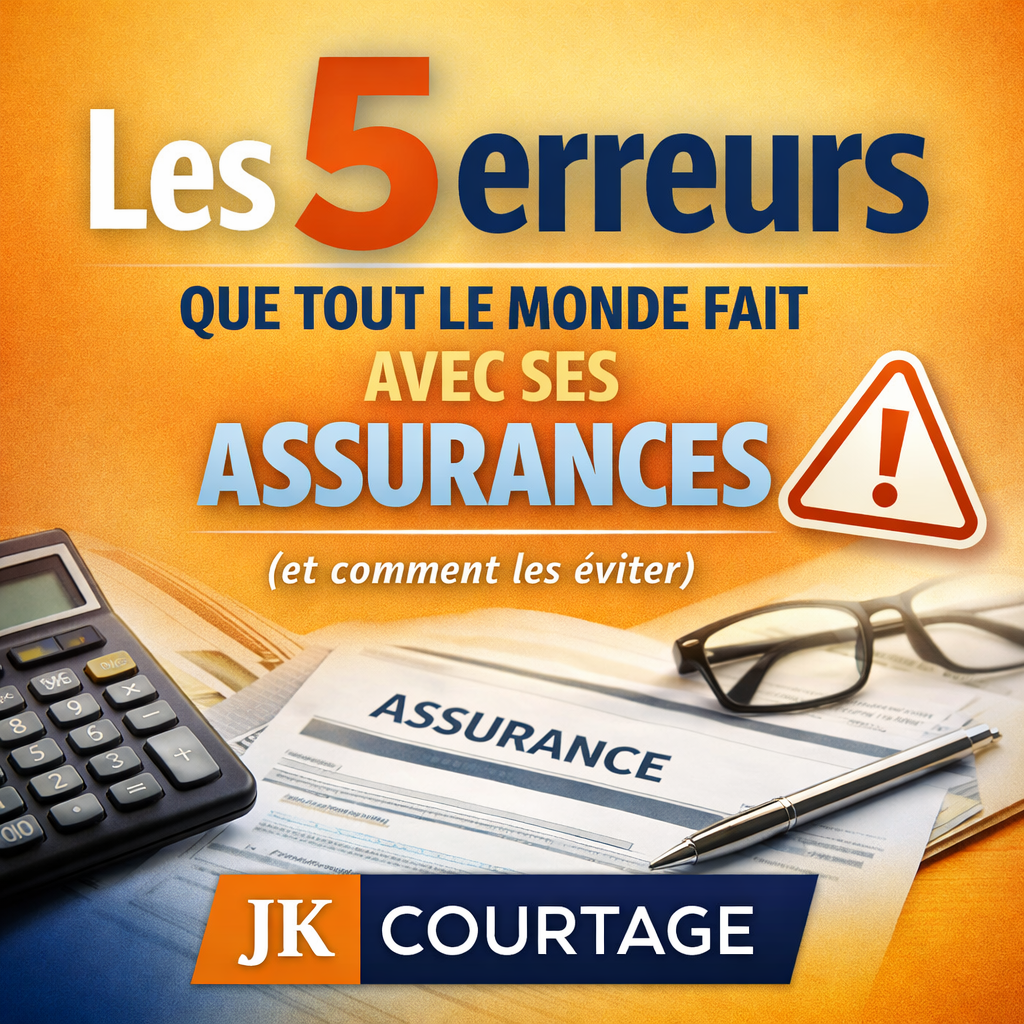 Ces 5 erreurs en assurance que vous faites probablement sans le savoir